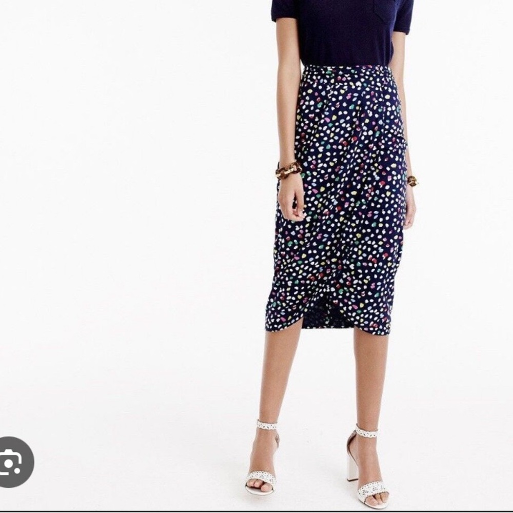 J Crew (0) Cotton Tulip Skirt, Ratti Happy Cat Print